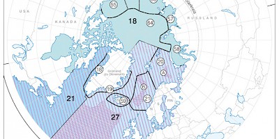 Karte: Fischerei in der Arktis