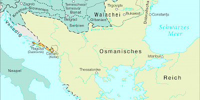 Karte: Südosteuropa um 1720