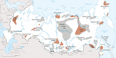 Karte: Russland: Kohlevorkommen (2020)