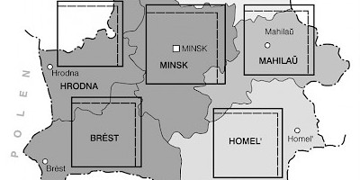 Karte: Belarus: Bevölkerung und Landwirtschaft 2001