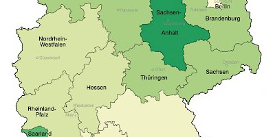Karte: Spätaussiedler aus der ehemaligen Sowjetunion 1991-2005