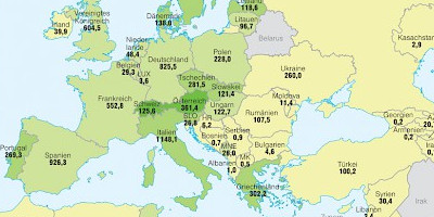 Karte: Europa: Ökologischer Landbau
