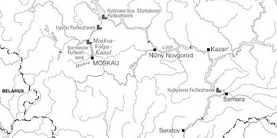 Karte: Russland: Das Volga-Kama-System