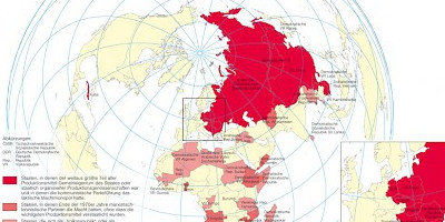 Karte: Der Kommunismus auf dem Höhepunkt seiner Macht