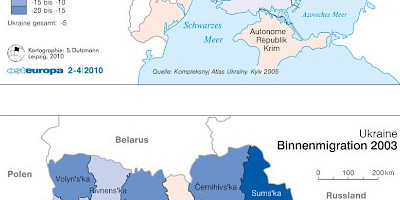 Karte: Ukraine: Migration