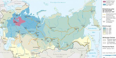 Karte: Das Russische Reich 1462–1917