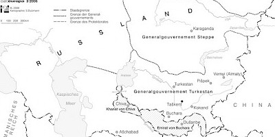 Karte: Zentralasien 1917