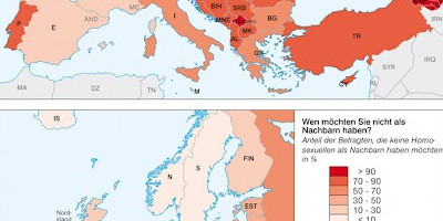 Karte: Europa: Homophobie