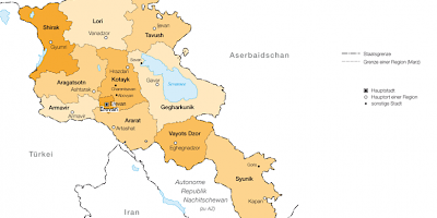 Karte: Armenien: Verwaltungsgliederung