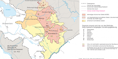 Karte: Berg-Karabach: Übersicht