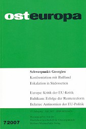 Titelbild Osteuropa 7/2007 Titelbild Osteuropa 7/2007