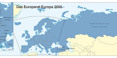 Karte: Das Europarat-Europa 2005