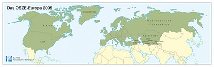 Karte: Das OSZE-Europa 2005