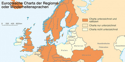 Karte: Europäische Minderheitenschutzabkommen
