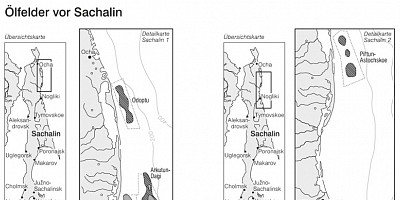 Karte: Russland: Ölfelder vor Sachalin