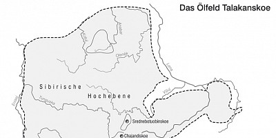 Karte: Russland: Das Ölfeld Talanskoe