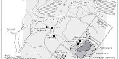 Karte: Kirgisistan: Kumtor-Goldmine – Detailkarte