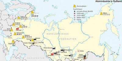 Karte: Russland: Atomenergie