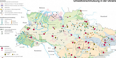 Karte: Ukraine: Umweltverschmutzung