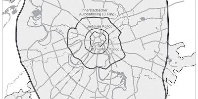 Karte: Moskau: Straßenverkehrsnetz