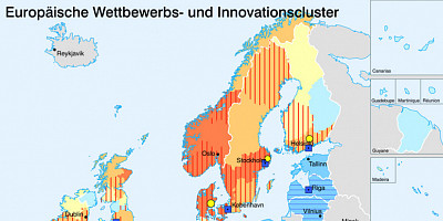 Karte: EU: Wettbewerbs- und Innovationscluster