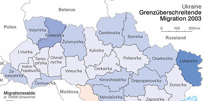 Karte: Ukraine: Migration