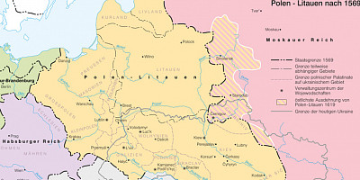 Karte: Polen-Litauen nach 1569