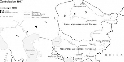 Karte: Zentralasien 1917