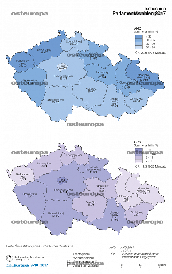 Zeitschrift OSTEUROPA Tschechien Parlamentswahlen 2017
