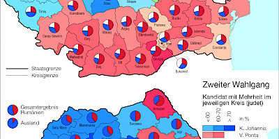 Karte: Rumänien: Präsidentschaftswahlen 2014