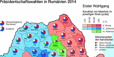 Karte: Rumänien: Präsidentschaftswahlen 2014