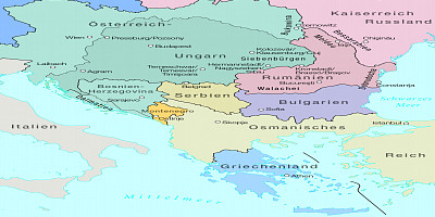 Karte: Südosteuropa 1910