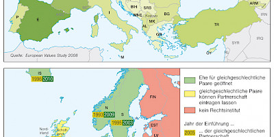 Karte: Europa: LGBT-Rechte