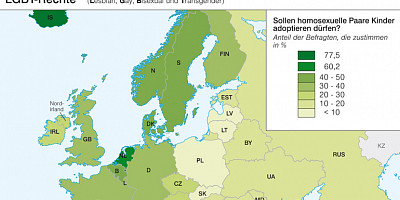 Karte: Europa: LGBT-Rechte
