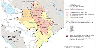 Karte: Berg-Karabach: Übersicht