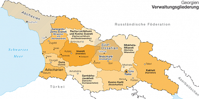 Karte: Georgien: Verwaltungsgliederung